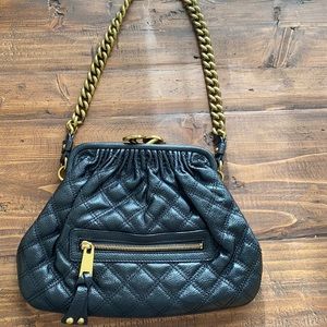 Marc Jacobs Black Leather Hand Bag